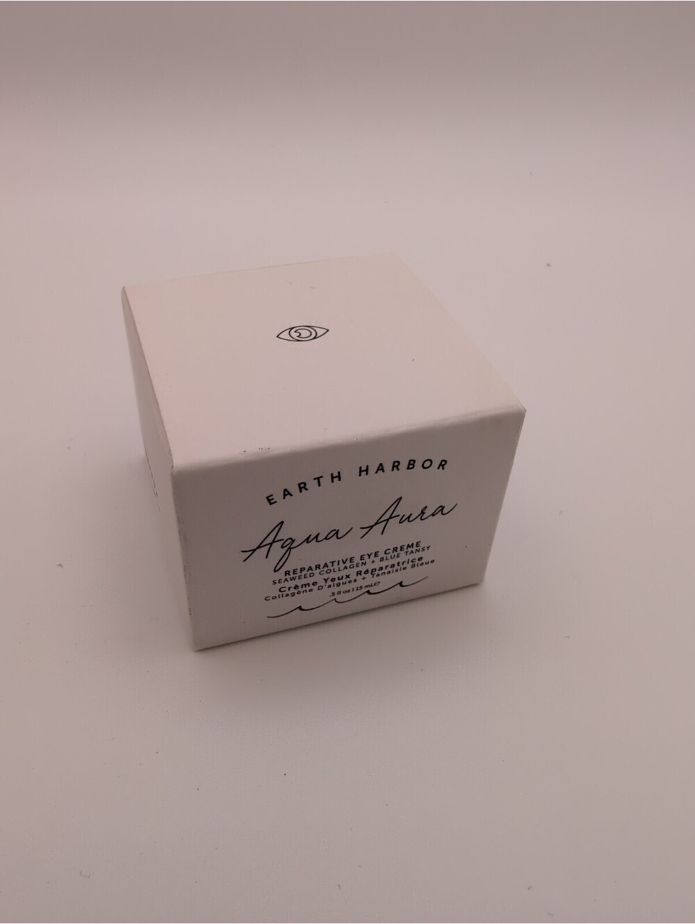 EARTH HARBOR Aqua Aura Reparative Eye Creme .5oz New